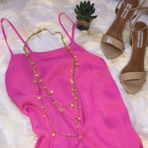 Neon Pink Mini Dress